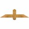 Ekena Millwork Eugene Rough Sawn Timber Gable Bracket, Western Red Cedar, 36"W x 10"H x 2"D x 4"F, 7/12 Pitch GBW036X10X0204EUG00RWR - alternate 1